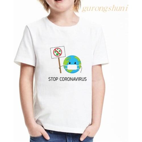 Stop Children clothing kids t shirt for boys funny kid t shirts girls clothes tshirt girl graphic tee kawaii children’s t-shirt