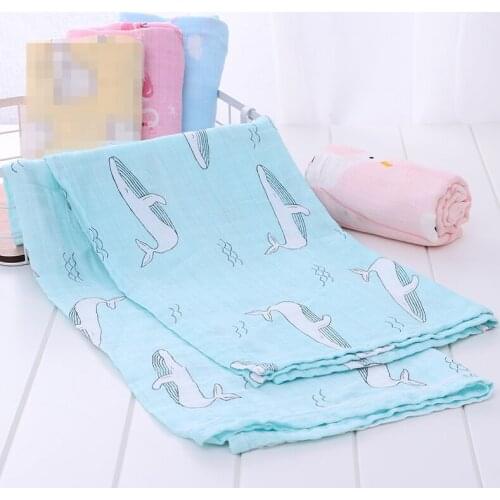 Bamboo Baby Blanket Soft 70% Bamboo 30% Cotton Newborn Swaddle Muslin Swaddle Blanket Baby Infant Toddler