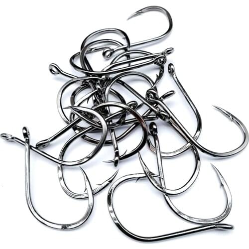 Feeder Fishing Tackle Hooks Whole Bulk Bring Eyed Barbed Circle Fishhooks Carp Jig Head Jighead Pesca High Carbon Steel Peche