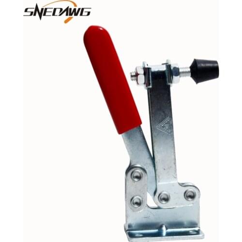 1pc GH 203F 203FL 225D 225DHB Horizontal Quick Handle Tool Toggle Clamp Holding Capacity 227kg Anti-Slip U Shape Fixture Clamp