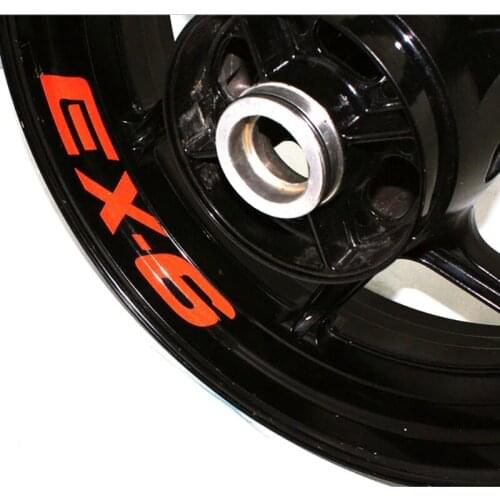 Motorcycle Wheel Sticker Decal Reflective Rim Bike Motorcycle Suitable for KAWASAKI EX-6