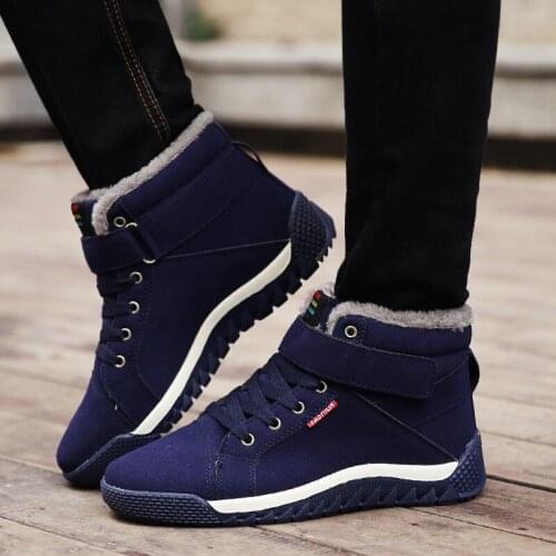 New Winter Plus Size Snow Boots Comfortable Warm Boots Ankle boots Wear-resistant Cotton Shoes Men snow boots Ankle boots A838