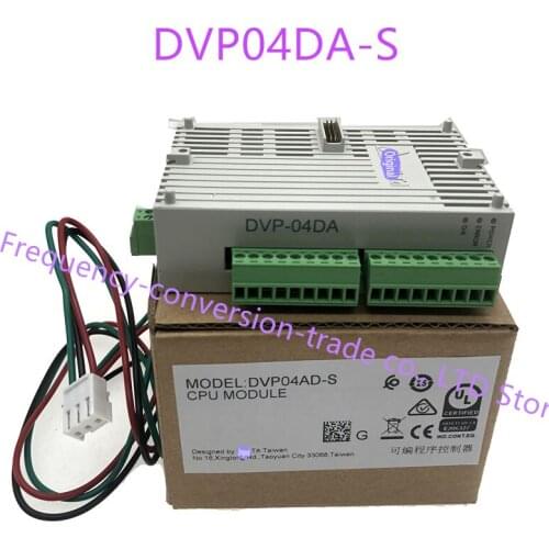 New Original Programmable Controller PLC SS Series Analog Extension Module 4AO 12 Bit DVP04DA-S