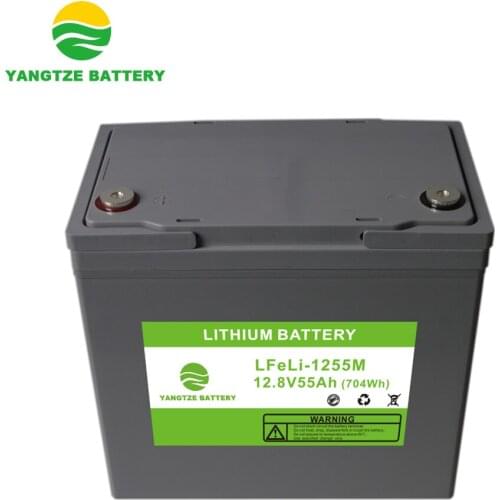 Rechargeable 12v 55ah titanate lithium battery with BMS