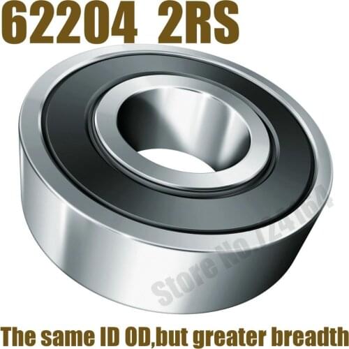 4PCS Free Shipping Special bearings 62204 2RS 62204-2RS 20X47X18 20*47*18mm Double Shielded Deep Ball Bearings Large breadth