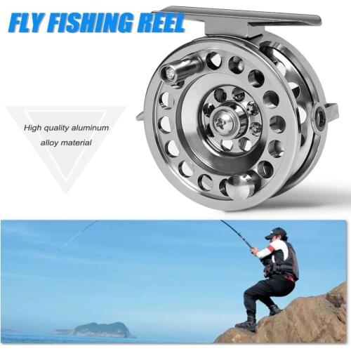 Full Aluminum Ice Fishing Reels Right handed V-shape 2BB+RBB Ice Fishing Wheel 50mm 60mm Fly Fishing Reels Gear ratio 1:1