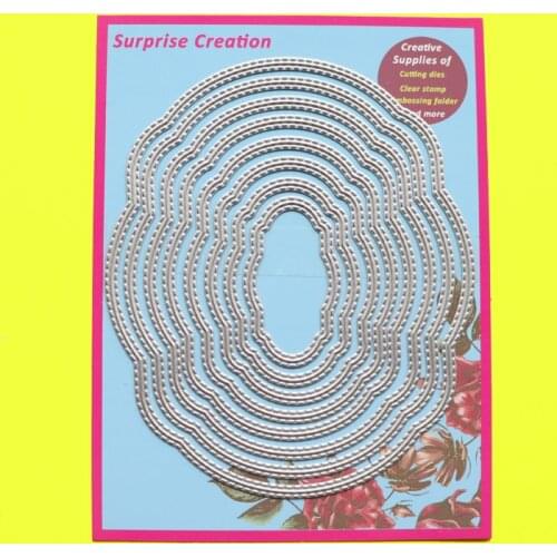 Cutting Dies Nesting Labels Stitch Cardmaking Scrapbook DIY Craft Metal Stencil Surprise Creation