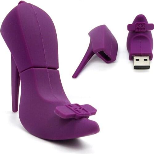 Usb Flash Drive 64gb 32gb 16gb 8gb 4gb Usb Stick 128gb Pendrive 256gb High-heeled Shoes Fashion Real Capacity Pen Drive