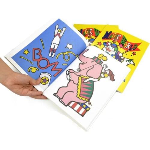 Magic Cartoon Coloring Book Magic Trick Yellow Medium Size Close-Up Street Magic Props Children Magic Puzzle Illusion Toy