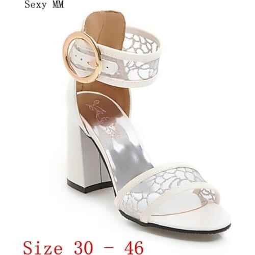 Women High Heel Sandals Shoes Woman High Heels Ladies Gladiator Sandals Pumps Small Plus Size 30 - 40 41 42 43 44 45 46