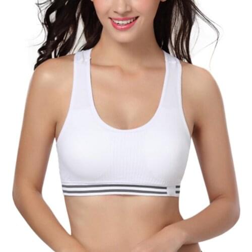 Women Professional Sport Bra Quick Drying Fitness Padded Stretch Workout Bra Gym Training Running Tank Vest Underwear 2021