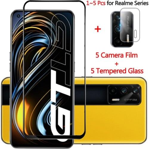1~5 pcs, glass for realme gt 5g oppo realmi 8 pro tempered glass protector realme-gt neo flash screen protection realme gt glass
