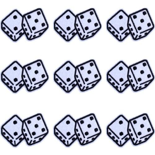 Pulaqi 10PCS Sieve Patch Black And White Wholesale Patches Iron On Patches For Clothing Punk Wholesale Dropship Custom Patch