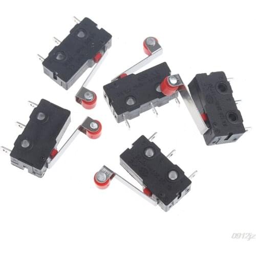 10Pcs/Set Mini 3-Pin Tact Switch KW11-3Z 5A 250V Round Handle Clock Micro switch
