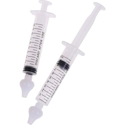 2pcs 10ml Baby Care Nose Cleaner Needle Tube Infant Clean Rhinitis Nasal Washer