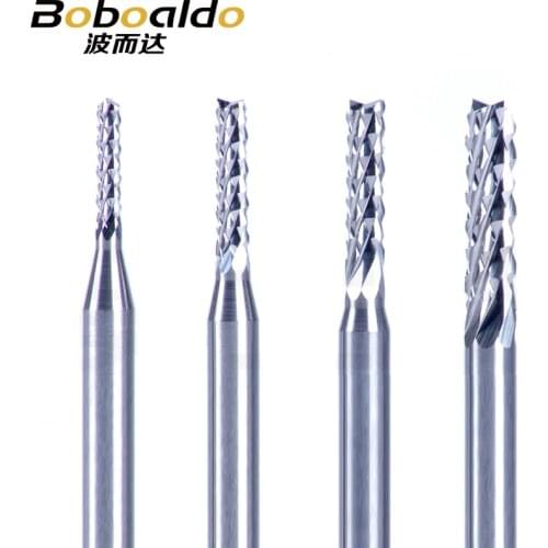 3.175mm SHK Carbide PCB Engraving Tools Carbide End Milling Cutter CNC Cutting Drill Hole Endmill Circuit Boards