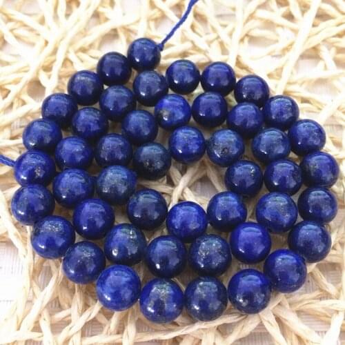 4mm 6mm 8mm 10mm 12mm 14mm round natural stone blue lapis lazuli loose beads elegant women jewelry making 15inch B597