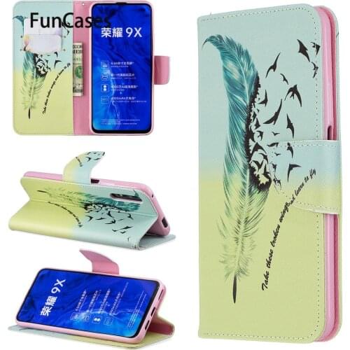 Life Tree Wallet Flip Case For telefon Huawei Honor 9X Vintage Phone Etui Cases Bumper Case sFor Case Huawei ajax 9X Pro Etui