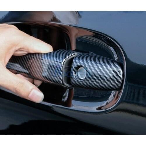 For Mercedes Benz Vito V Class V260 W447 2014-2019 Carbon Fiber Color handle Protective Cover Door Handle Outer Bowls Accessory