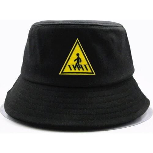 Road embroidery cotton Bucket Hat Fisherman Hat outdoor travel hat Sun Cap Hats for kid men Women 164