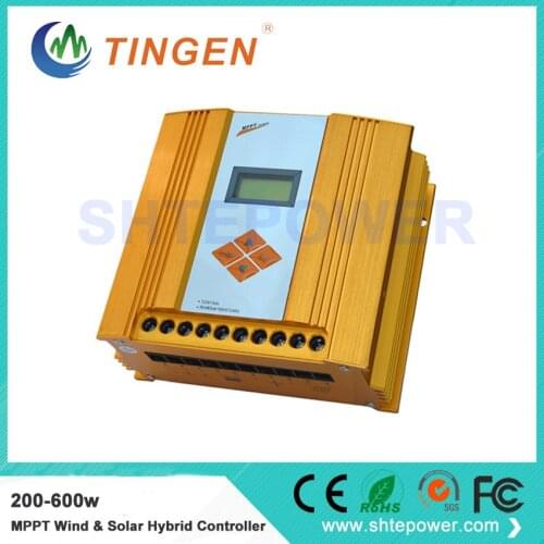 Reasonable price 12v 24v solar wind hybrid controller 600w with mppt function