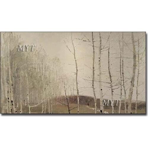 A Little Misty Forest 100% Handpainted Oil Painting Modern Home Wall Decoration Paintings Picture Wall Art Canvas Unframed