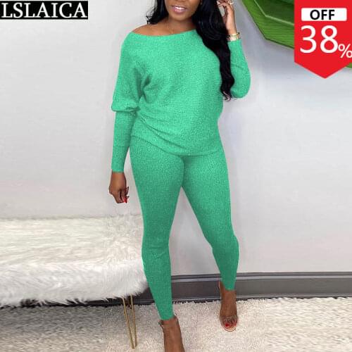 Lounge Set Fashion New Arrival Solid Long Sleeve Two Piece Outfits for Women Elastic Waist Home Service Casual Women Sets