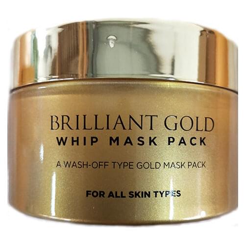 AHC BRILLIANMT GOLD WHIP MASK PACK A WASK-OFF TYPE GOLD MASK PACK FOR ALL SKIN TYPES 100ML Anti-Aging Washable Mask