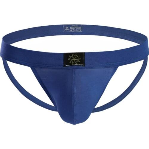 2019 Brand BRAVE PERSON Mens Sexy Briefs Nylon Men Underwear Briefs Soft Comfortable Exposed Buttocks Jockstrap Gay Underwear