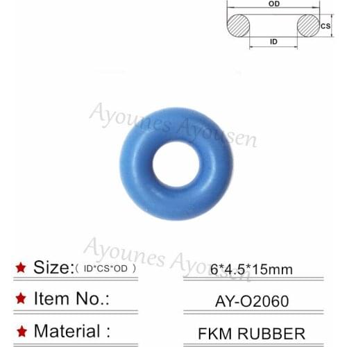 Wholesale 30 pieces Rubber oring seal 6*4..5mm for fuel injector repair kits /rebuild kits (AY-O2060)