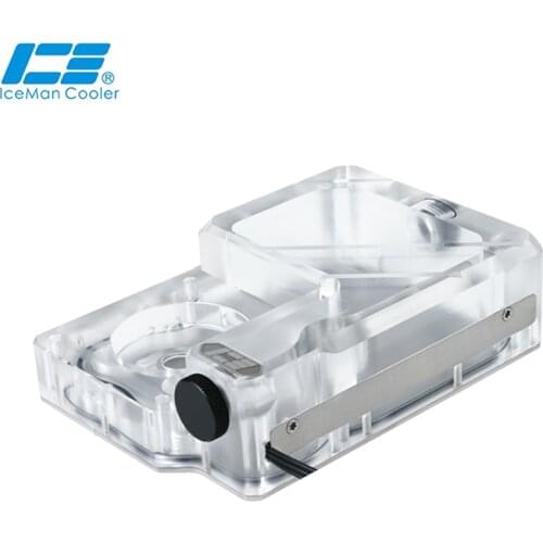 Iceman cooler Ncase M1 V4 V5 V6 Professionally Used DDC Reservoir ARGB Transparent ,Support AURA Motherboard,145ML Volume