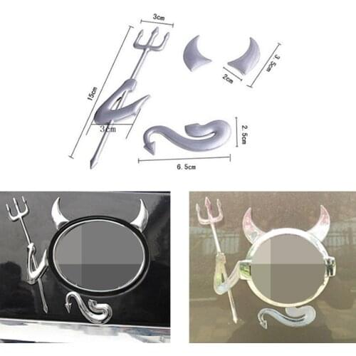 PVC 3D Devil Decal funny 3 colors Demon Car styling Stickers for kia rio 3 K5 K3 K2 KX5 ceed sportage 3 2017 car accessories