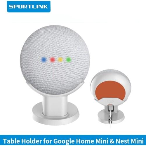 For Google Home Nest Mini Desktop stand table holder Voice Assistants Compact Holder Case Kitchen Bedroom Study Audio Mount