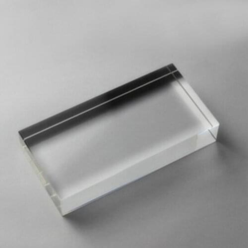 1pcs 150mmx100mmx40mm transparent crystal cuboid glass pillar for photography support props accessories jewelry cosmetic base