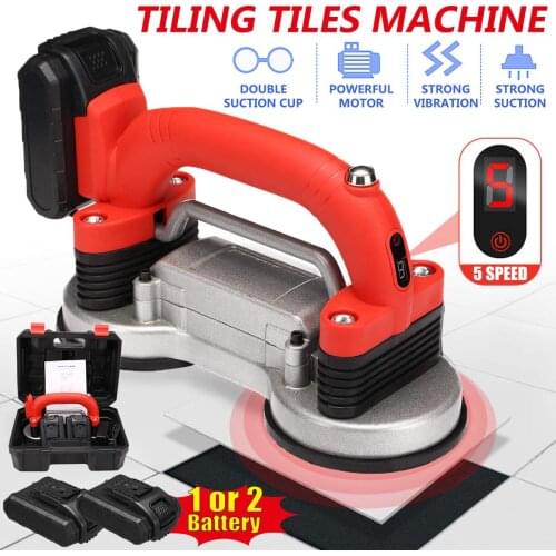60-120mm 200KG 5 Speeds Tiling Tiles Machine Tiles Vibrator Adjustable Automatic Floor Vibrator Leveling Tool With Battery