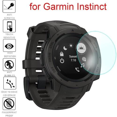 Full Screen Protector Film For Garmin Instinct Watch HD 9H 2.5D Glass Tempered Protective Explosion-proof Anti Scratch Film