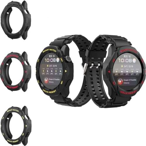 TPU Soft Frame Full Edge Protector Case Shell For Huawei Watch 3/3 Pro Smartwatch 3pro Sport Watch Band Protective Bumper Cover
