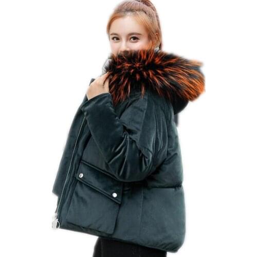 Long Sleeve Winter Women Jackets 2018 New Fashion Down Cotton Jacket Women Short Parka Loose Winter Jacket Pleuche Parkas Q874