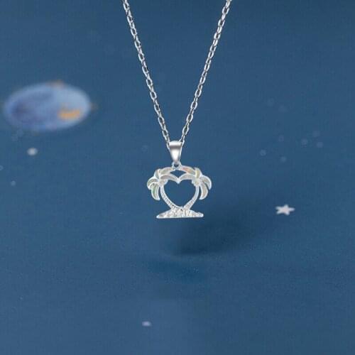 Amazing design two trees style Pendant for women White Fire Opal Silver Stamped Necklace Pendants Fashion jewelry OP532