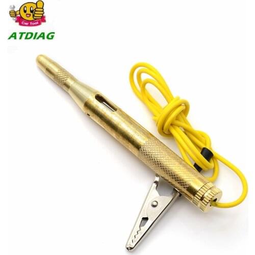 1pcs Car Circuit Tester Probe Light System 6V-24V Test Probe Lamp Auto Light Lamp Voltage Test Pen Detector Copper