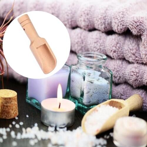 1x Wooden Small Little Scoop Salt Sugar Coffee Spoon Kitchen Wooden Spoon Fertilizer Shovel Cooking Kitchen Dining Tools
