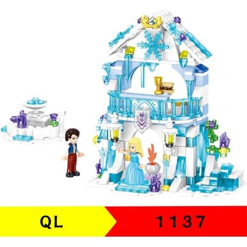 249PCS QL1137 Castle Series San Milano Fountain Castle Childrens Educational Assembling Toys Gifts