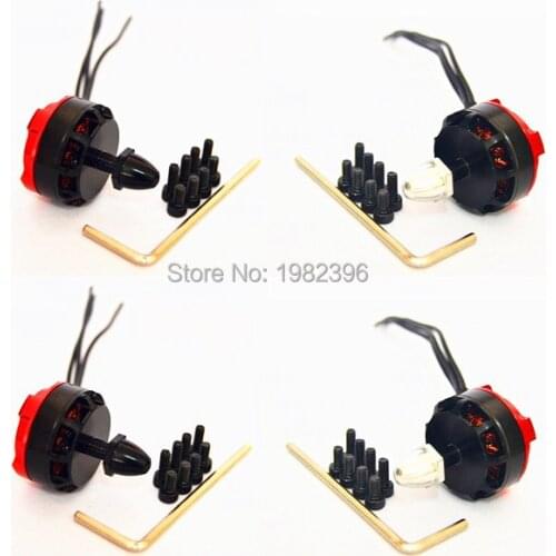 4 pcs RS2205 2300KV 2205 CW/CCW Do Motor Brushless para Multicopter FPV QAV250 QAV-R 220 Quad Motor