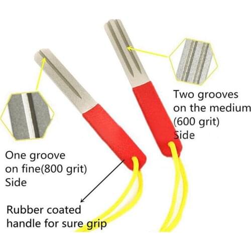 Diamond Fishing Hook Hone Fishook Sharpening Fishing Tackle Box Accessory Tool Easy To Use Top Quality