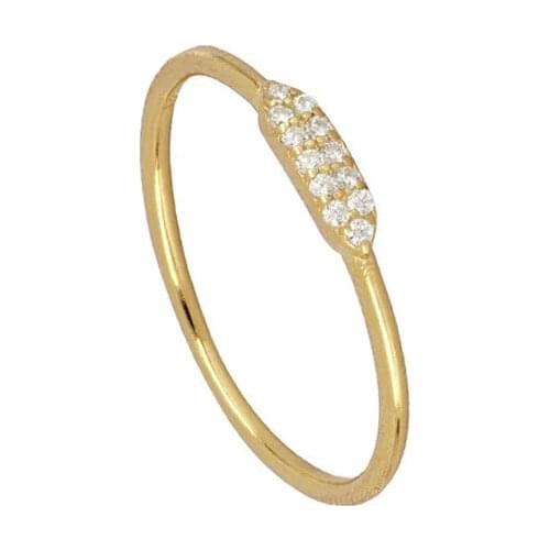 CANNER Finger Rings for Women Simple Round Beads Square Zircon Lady Girl Ring Spiral 925 Sterling Silver Ring Bague Ring Jewerly