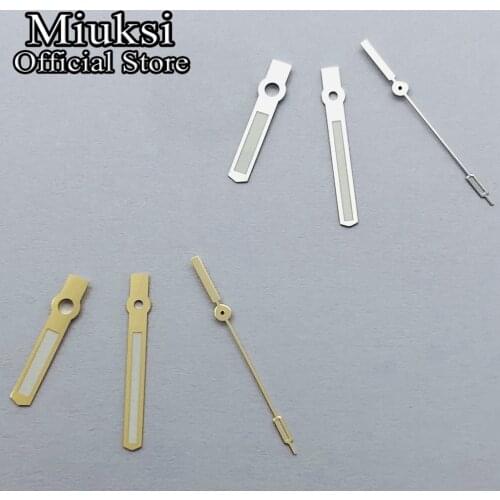 Miuksi silver gold watch hands luminous hands fit NH35 NH36 ETA 2824 2836 Miyota 8205 8215 821A Mingzhu DG 2813 3804 movement