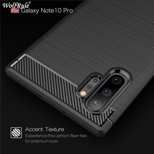 Case For Samsung Galaxy Note 10 Plus Case Shockproof Bumper Carbon Fiber Cover For Samsung Note 10 Plus Phone Case Note 10 Plus