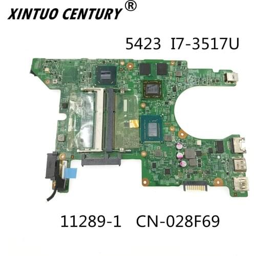 For Dell 5423 Laptop Motherboard 11289-1 CN-028F69 028F69 28F69 SR0N6 I7-3517U CPU HD7670M 2GB DDR3L 100% test