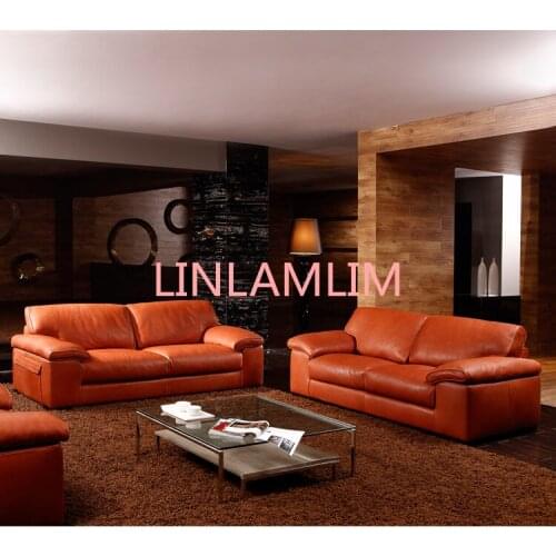 High quality genuine leather sofa modern Nordic couch living room sofa furniture home feather sofa set 1+2+3 seater muebles de s