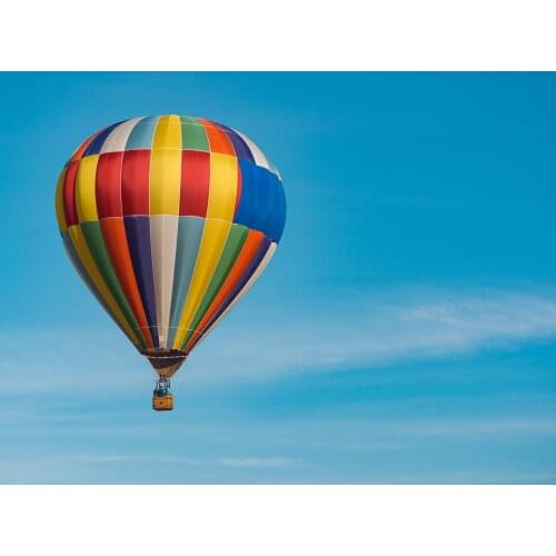 《Hot air balloon in the sky》 picture painting by numbers home decor birthday present quadros decorativos